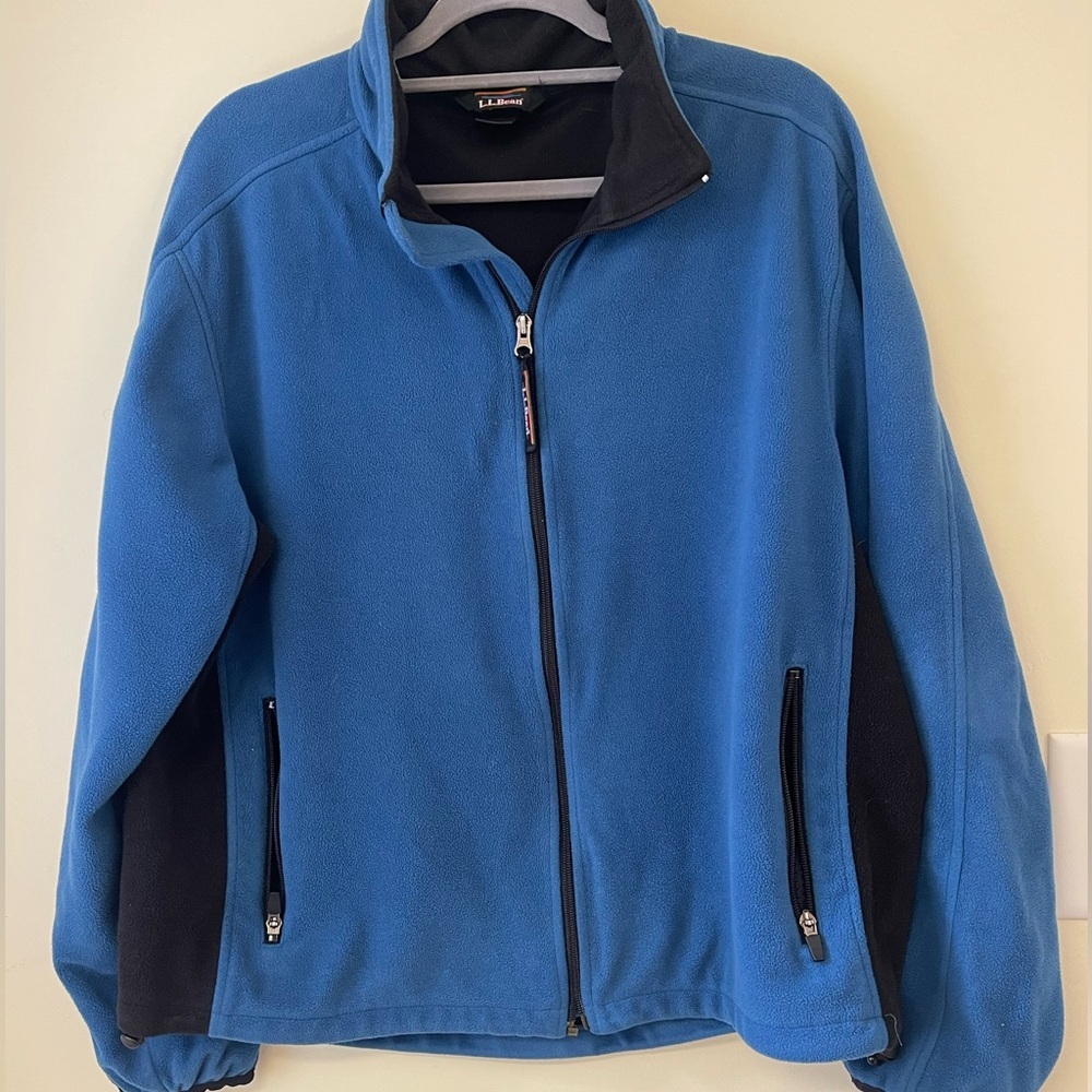 L.L.Bean Windbloc-ACT Fleece Jacket Blue Men’s Large 25x25